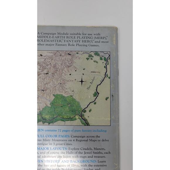 MERP Lorien & the Halls of the Elven Smiths w/Map Middle Earth RPG ICE #3200 - Picture 10 of 12